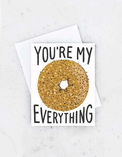Love & Friendship Greeting Card | Everything Bagel