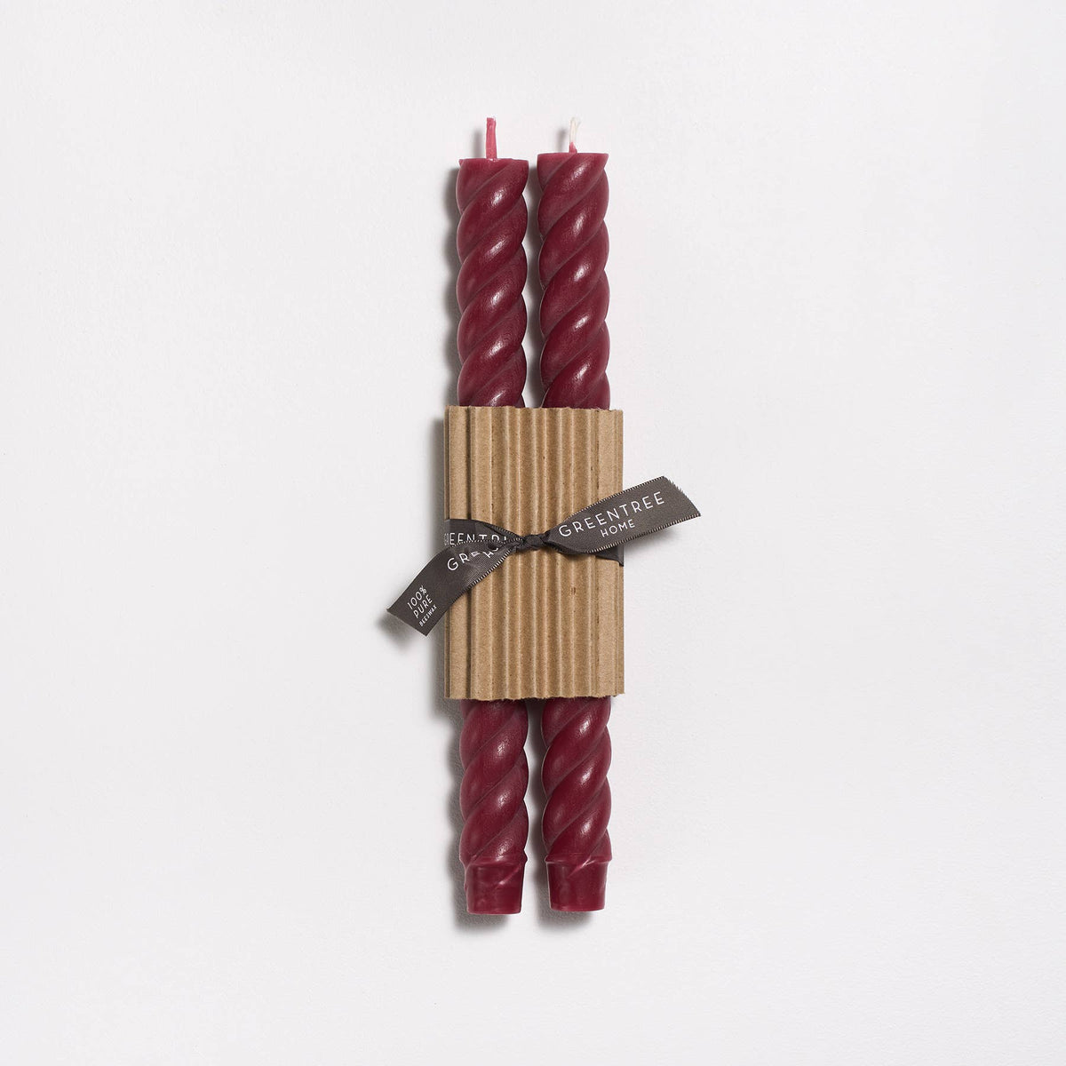 10" Rope Taper Handmade Beeswax Candles