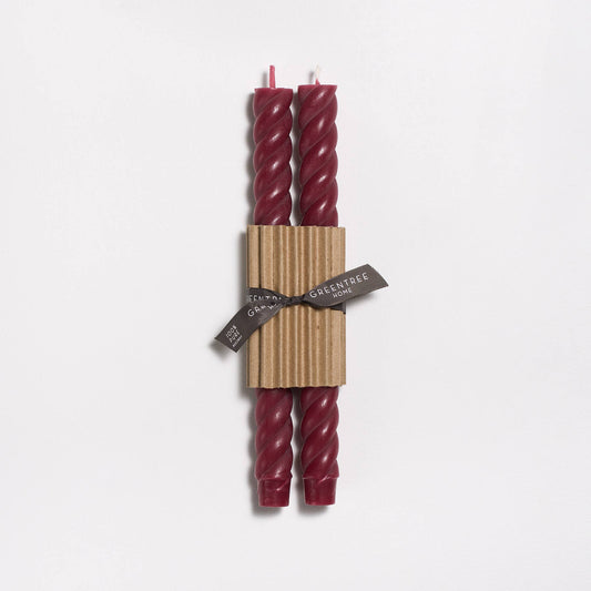 10" Rope Taper Handmade Beeswax Candles