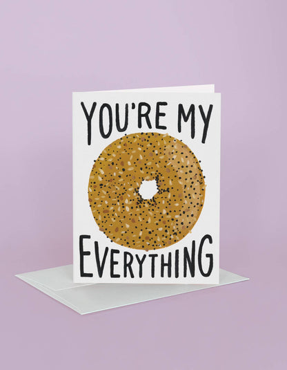 Love & Friendship Greeting Card | Everything Bagel