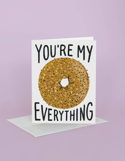 Love & Friendship Greeting Card | Everything Bagel