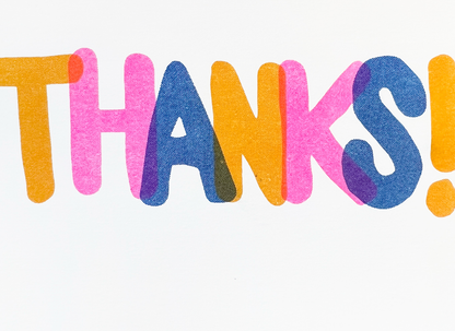 THANKS! RISO GREETING CARD