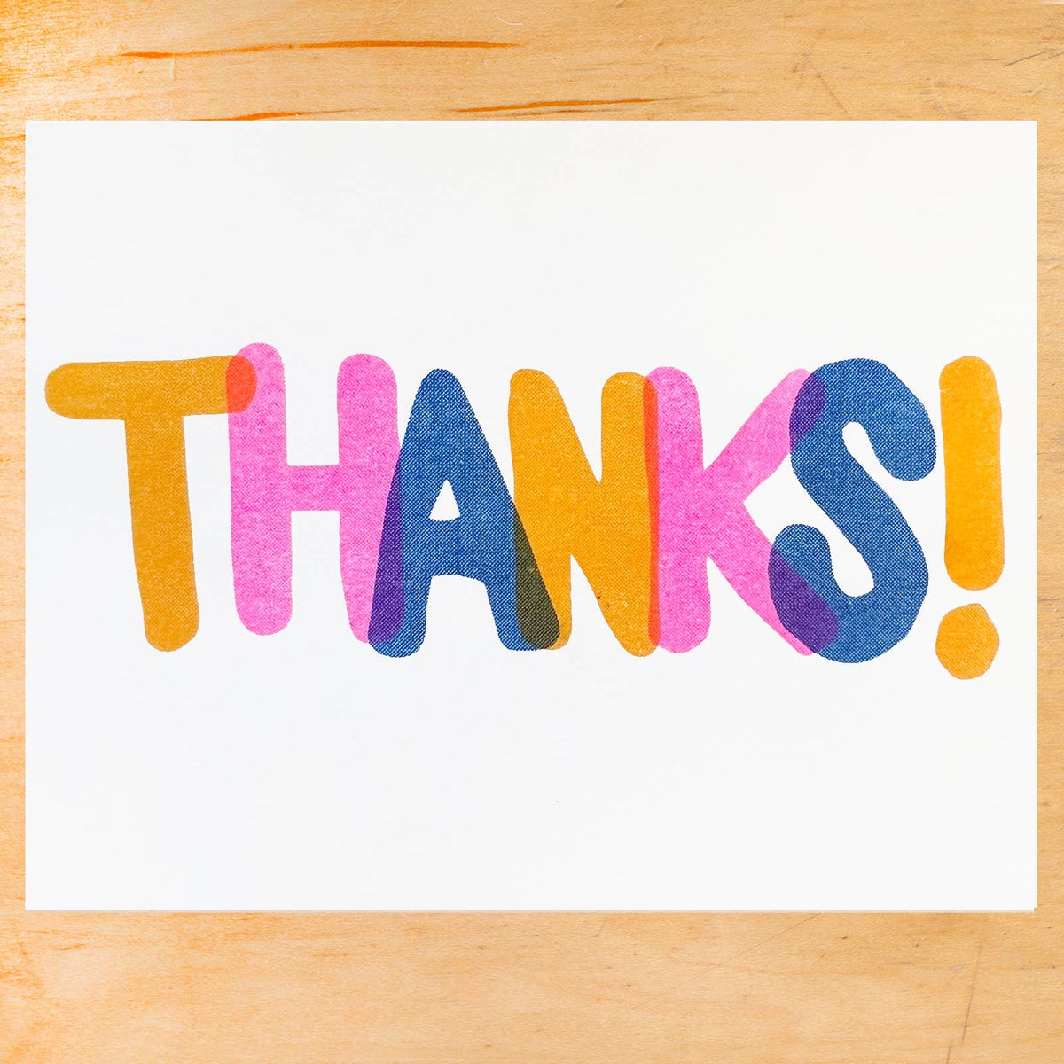THANKS! RISO GREETING CARD