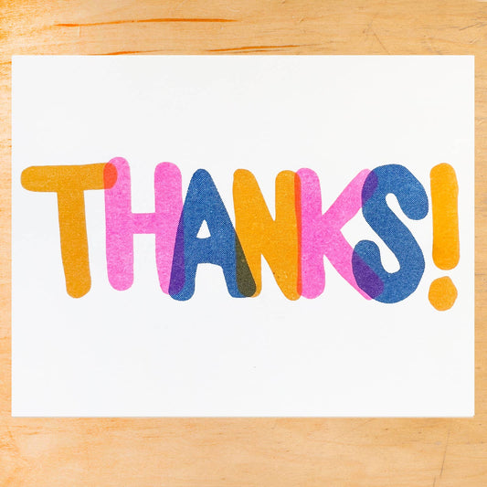 THANKS! RISO GREETING CARD