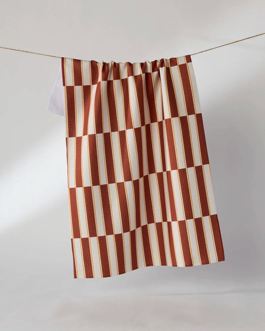 Harvest Stripe Tea Towel - Halloween 2026
