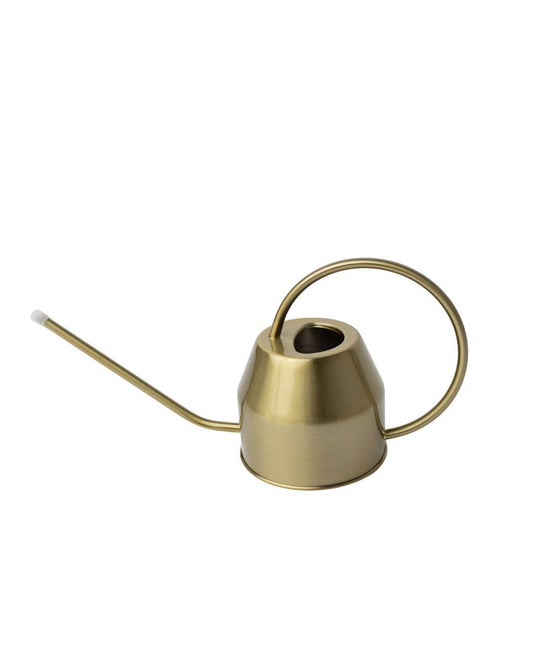 1L Gold Stainless Steel Watering Can – Long Spout Design