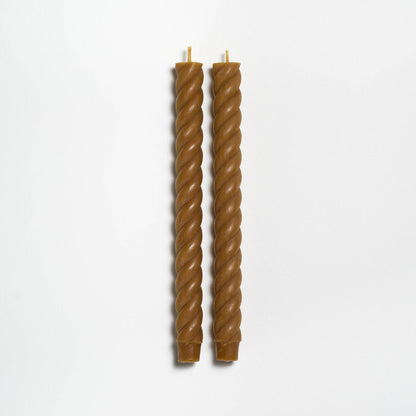 10" Rope Taper Handmade Beeswax Candles