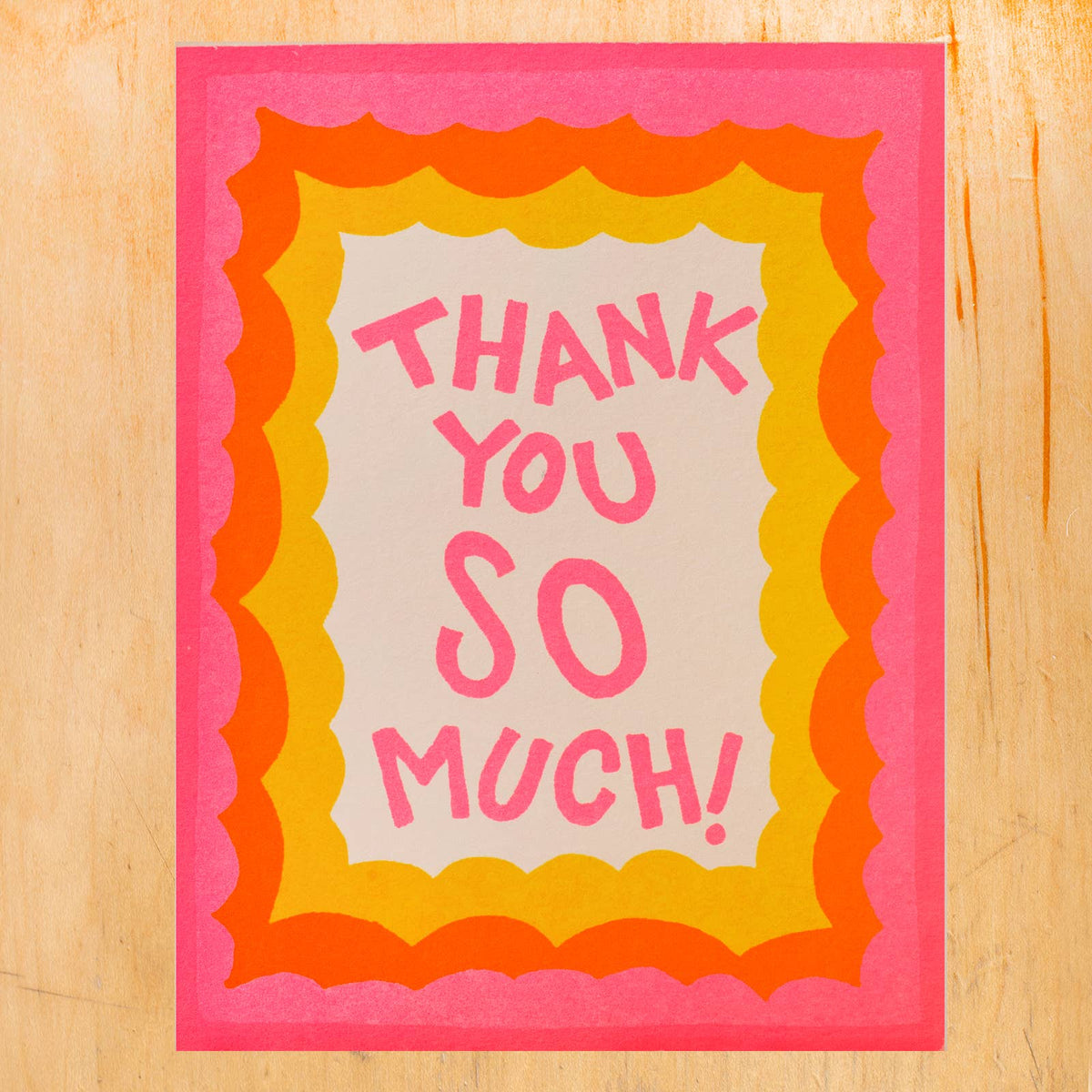 THANKS SO MUCH GREETING CARD
