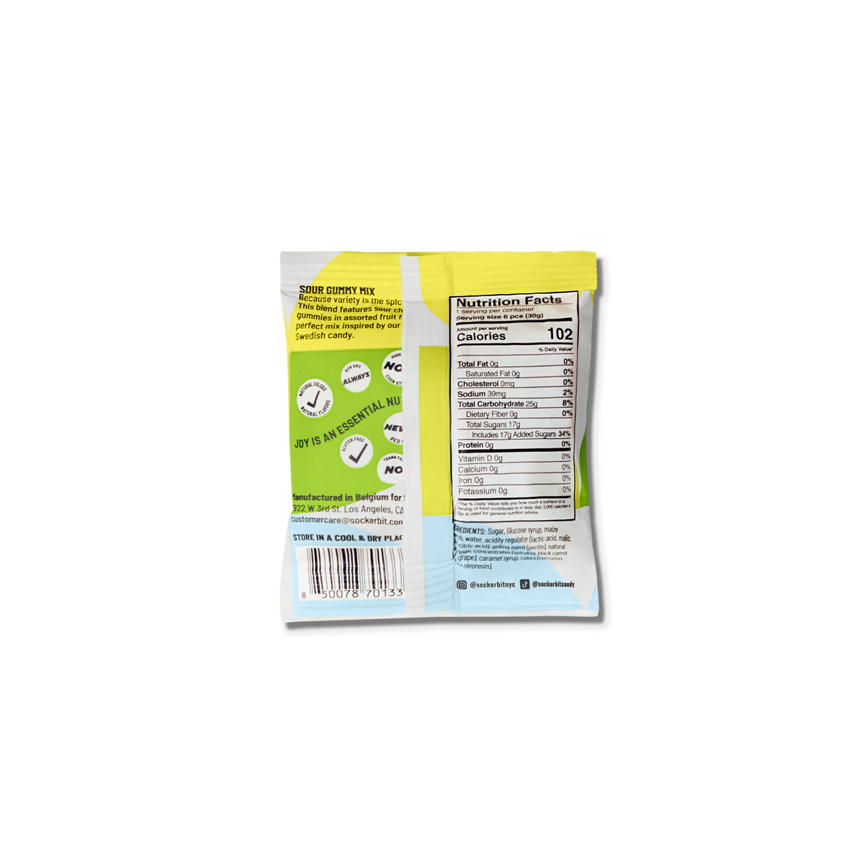 Sour Gummy Mix Single Serving 1oz- Pack of 30