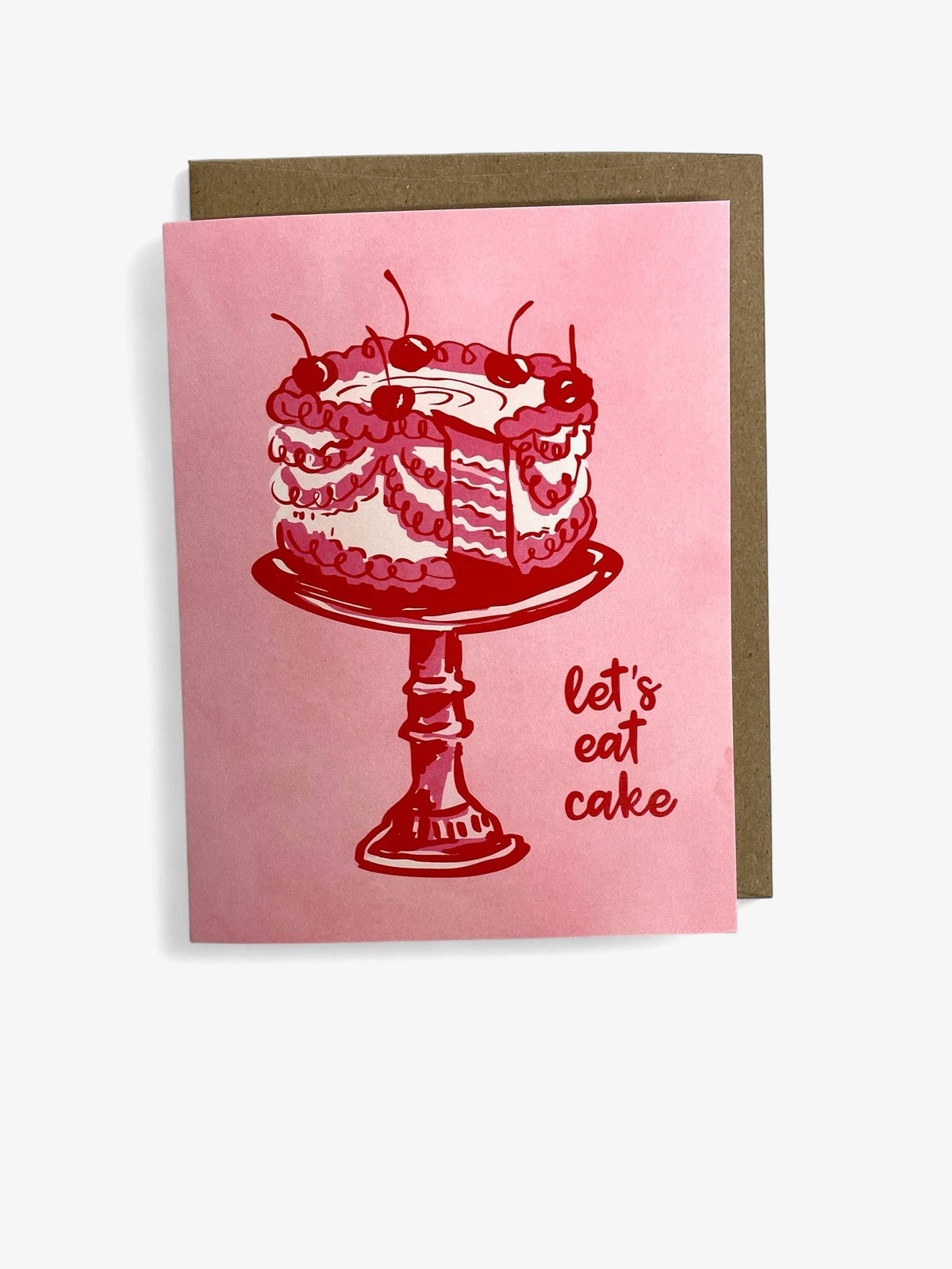 Lets Eat Cake Greeting Card